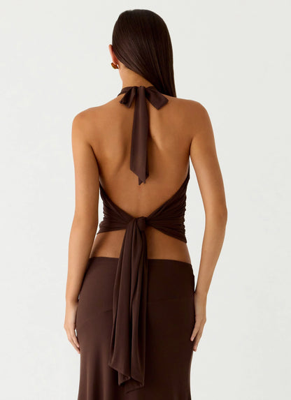 Kerrie Halter Top Chocolate