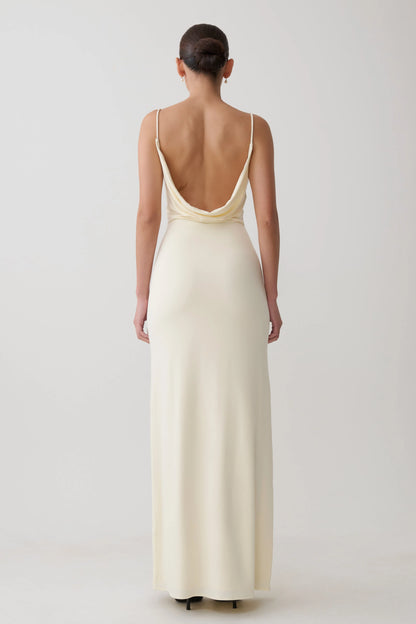 Joni Cowl Maxi Dress Ivory