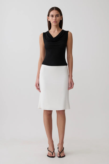 Ciaran Sleeveless Sheer Top Black
