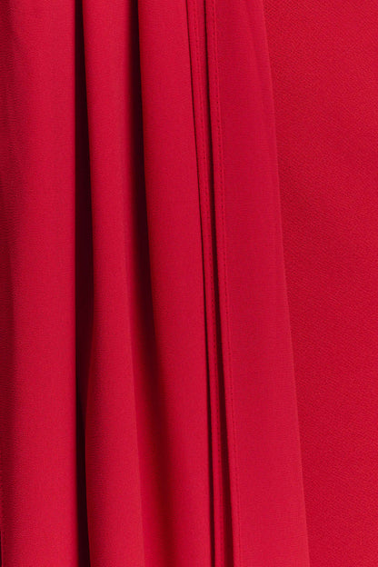 Philippa Knotted Crepe Maxi Dress Ruby