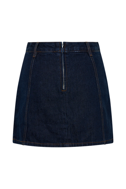 Rosalyn Mini Denim Skort Indigo Blue