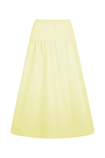Amirah Midi Skirt Lemon