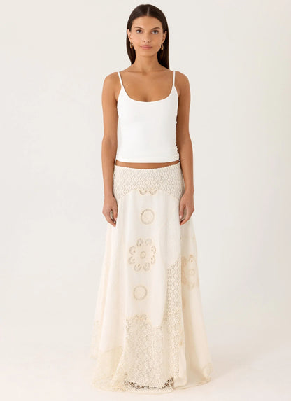 Marzia Maxi Skirt Ivory
