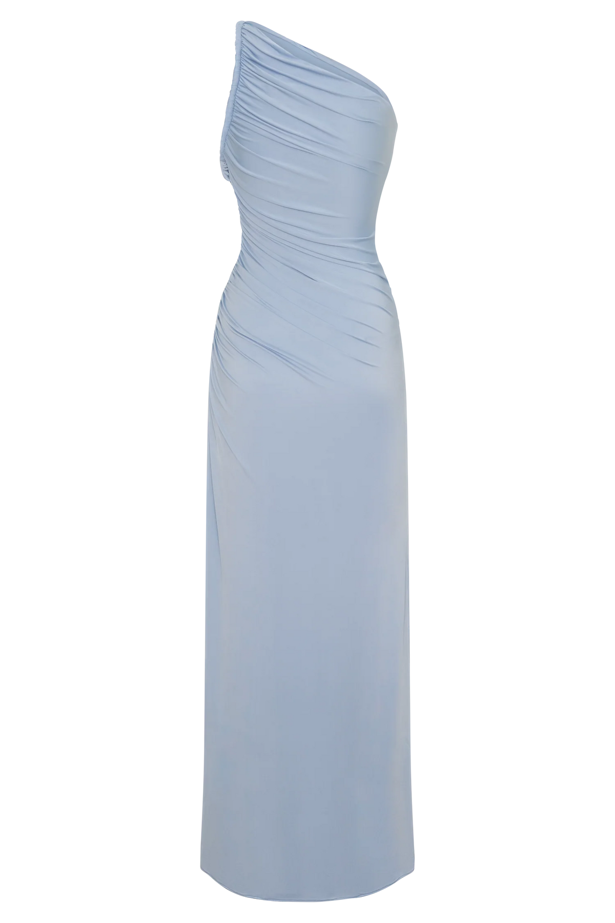 Ryn Twisted One Shoulder Maxi Dress Sky Blue