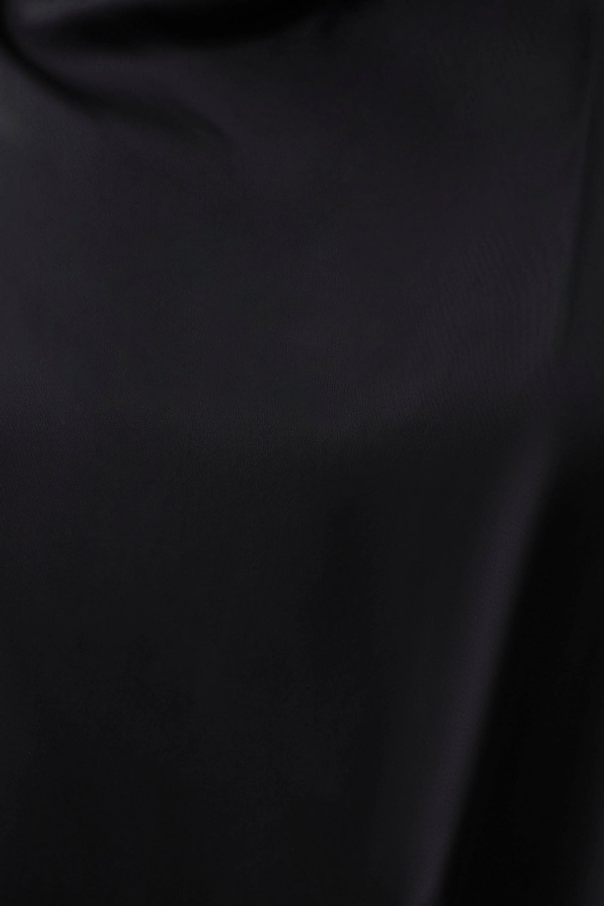 Sydney Asymmetrical Satin Halter Top Black