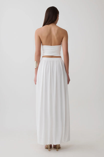 Banks Halter Neck Top With Hardware White