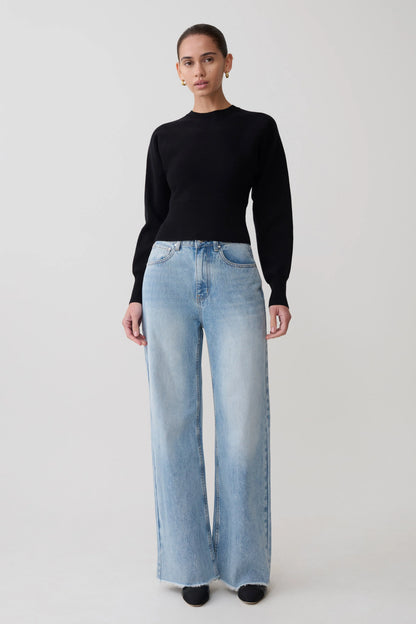 Ciaralee Cinched Waist Jumper Black
