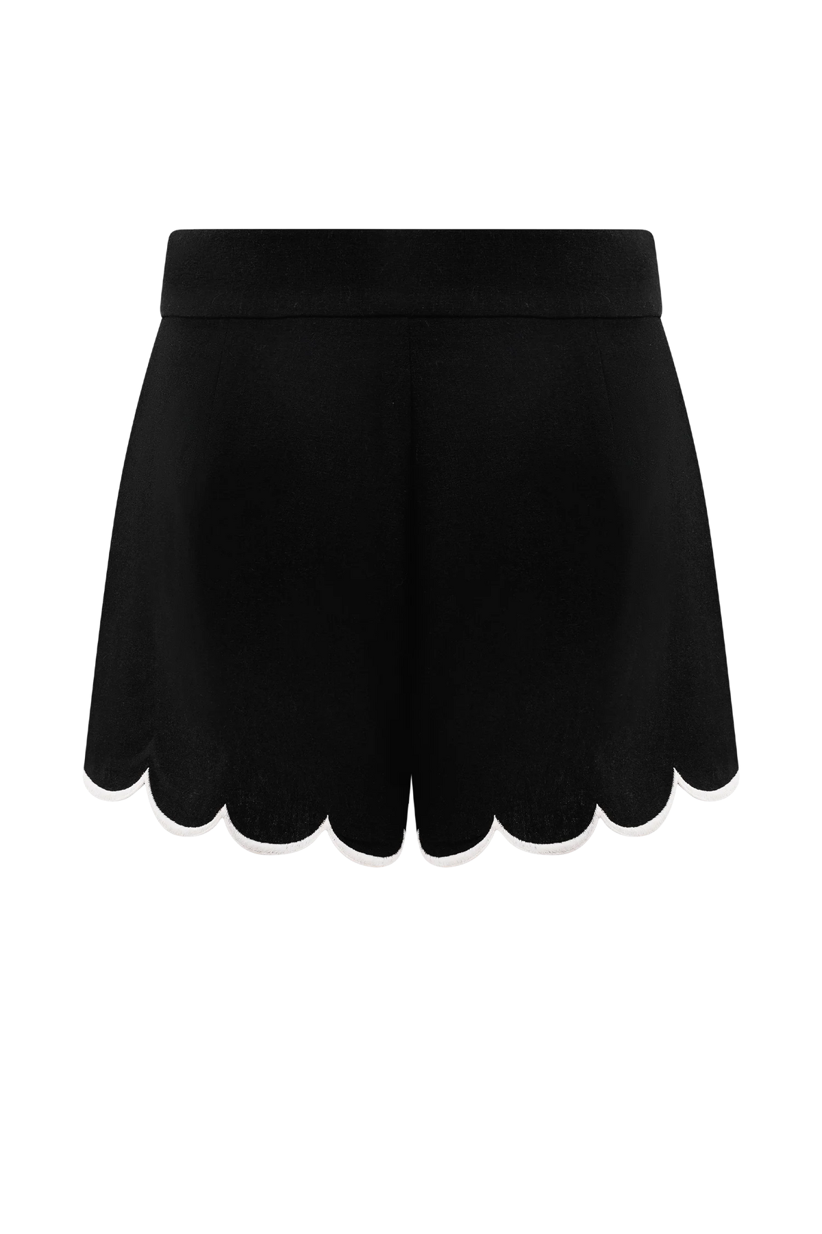 Judith Scallop Shorts Black