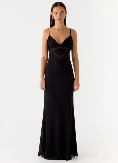 Opulent Maxi Dress Black