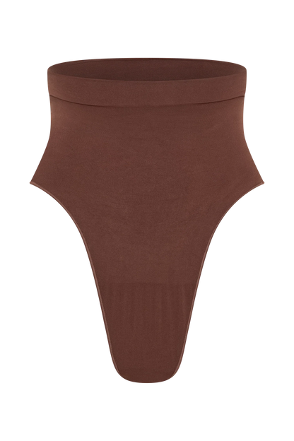 Saria High Waist Shapewear Briefs Espresso