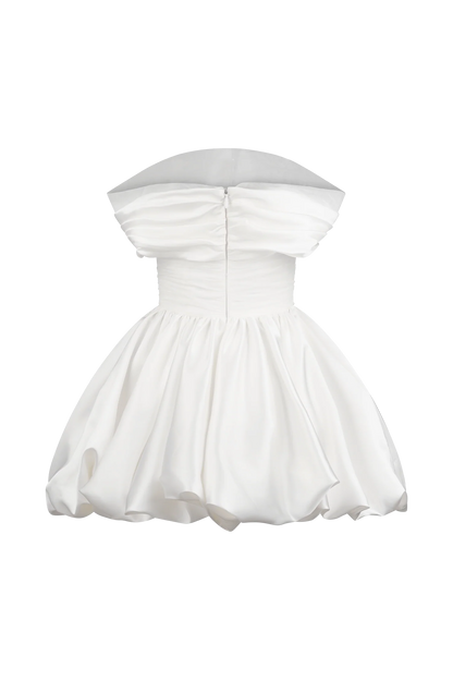 Lauretta Off Shoulder Mini Dress White