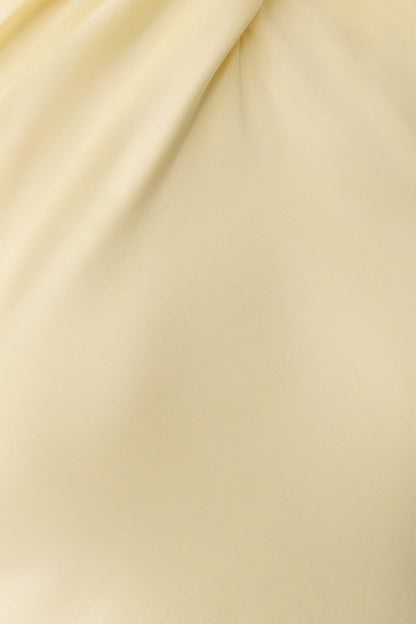Juliana Cupro Halter Sleeveless Top Butter
