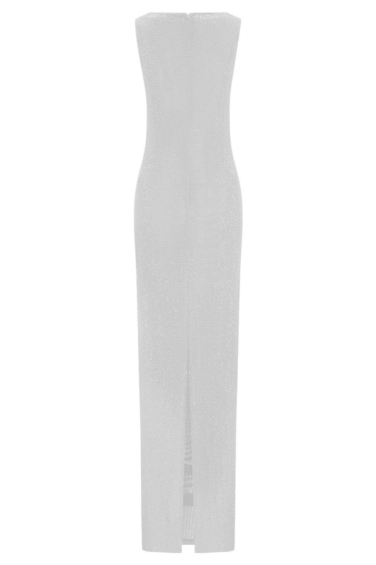 Magnolia Sleeveless Diamante Maxi Dress Silver
