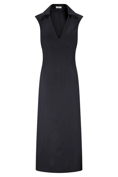 Keagan Sleeveless Midi Dress Black
