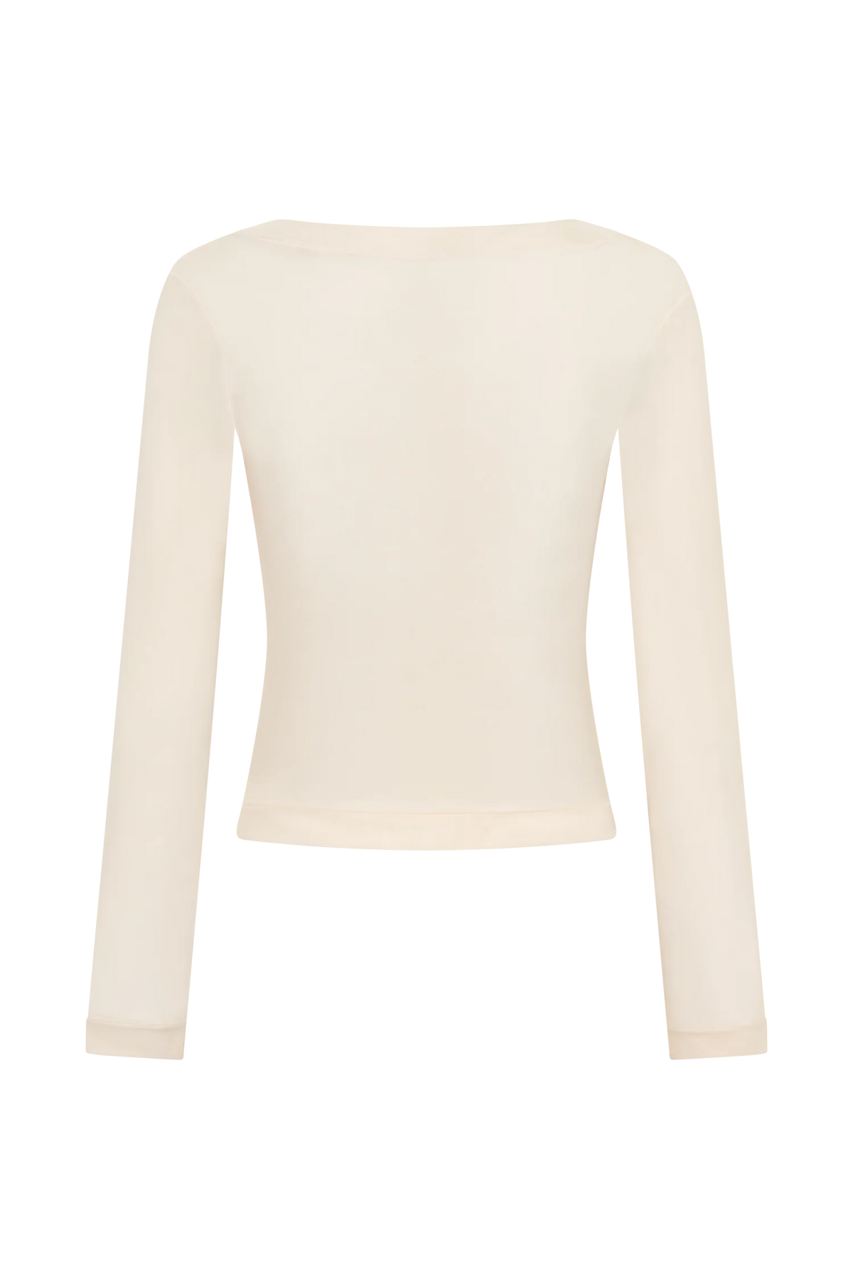 Lumi Long Sleeve Mesh Top Bone