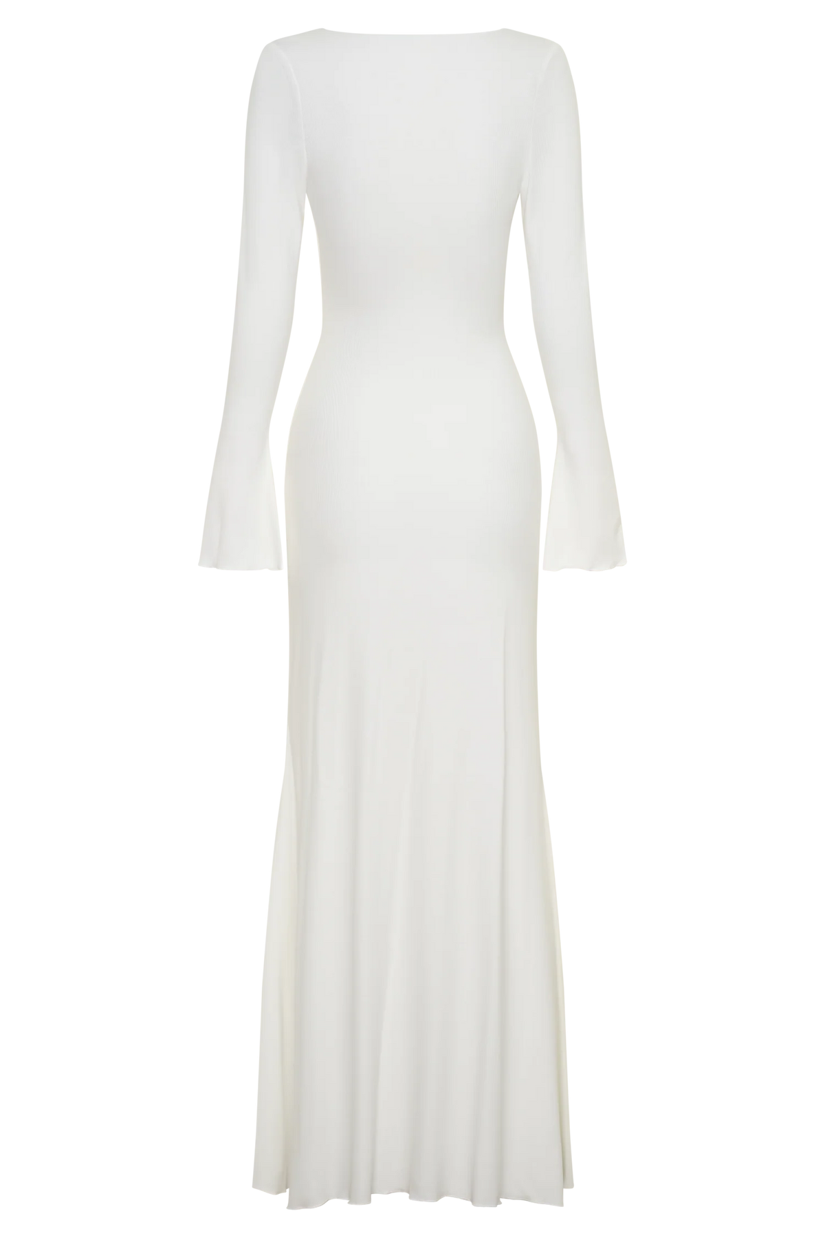 Tanya Buttoned Long Sleeve Maxi Dress White