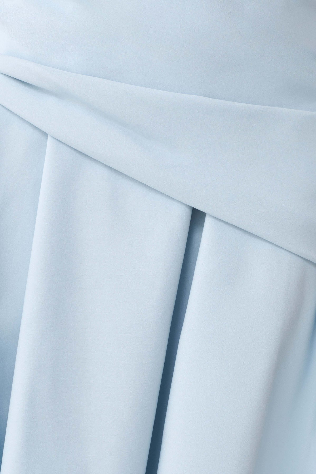 Emily Wrapped Waist Midi Dress Sky Blue