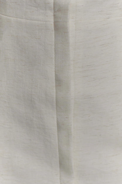 Anya Linen Halter Mini Dress Oat Marle