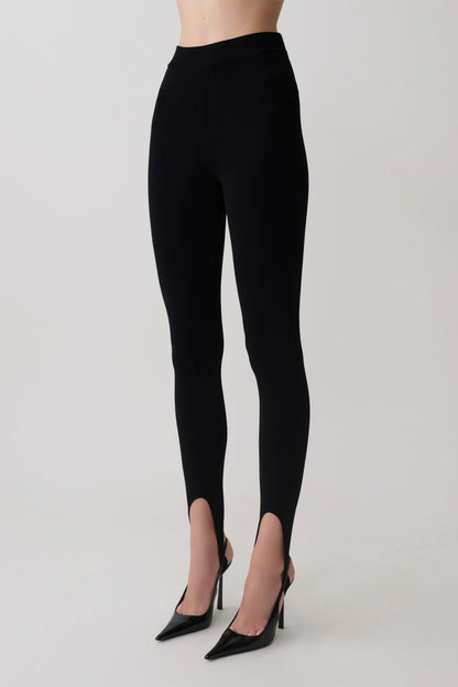 Valerie Stirrup Leggings Black