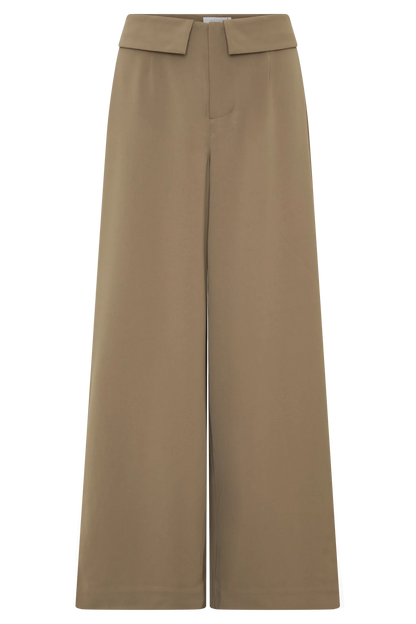Tanya Wide Leg Suiting Pants Camel