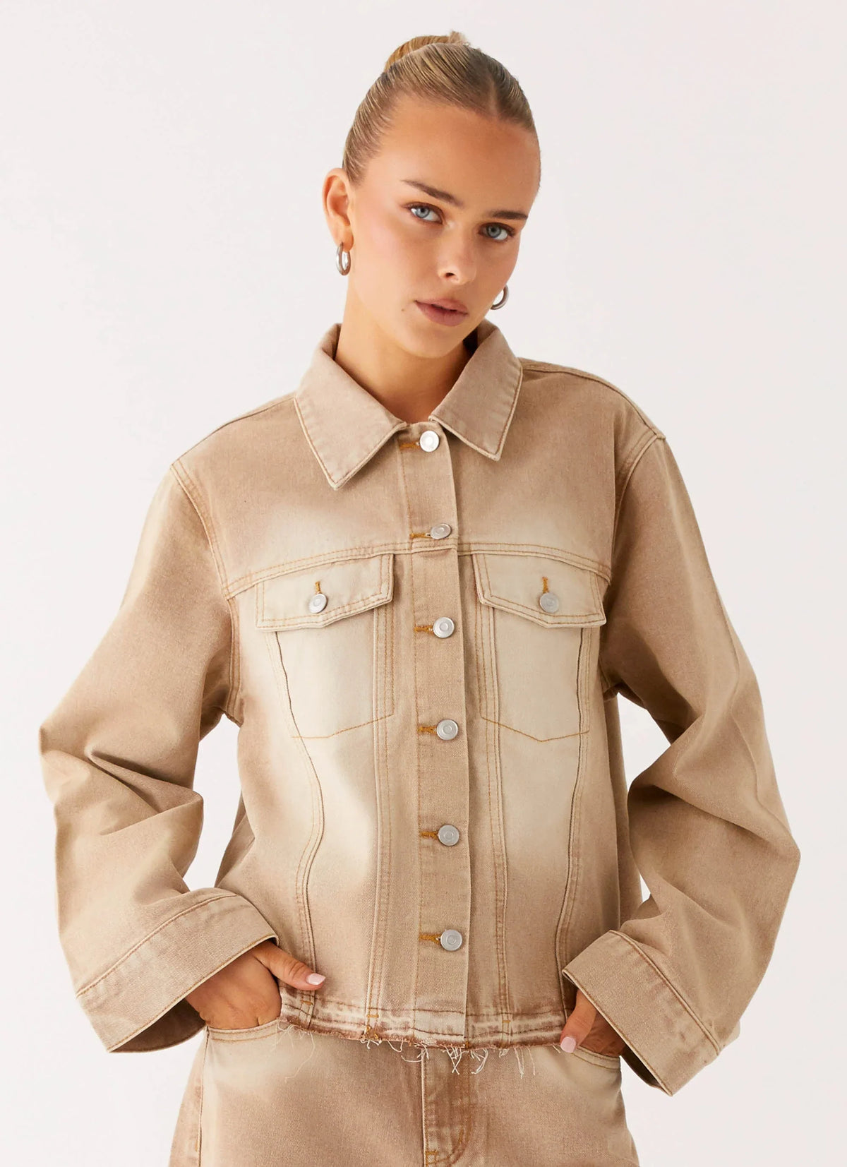 Khalil Denim Jacket Tan