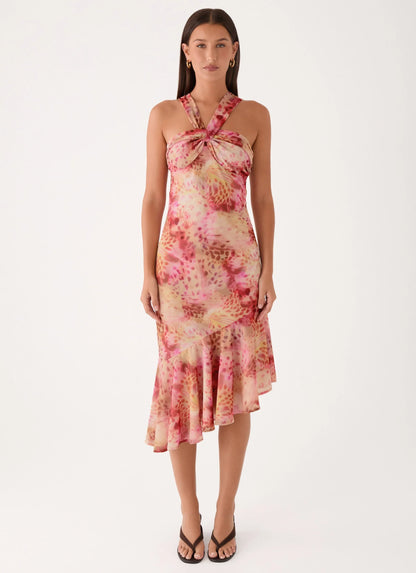 Sinnie Midi Dress Botanic Cheetah