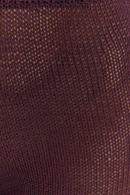 Malani Wide Leg Knit Pants Chocolate