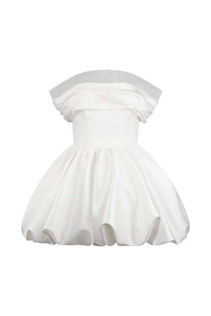 Lauretta Off Shoulder Mini Dress White