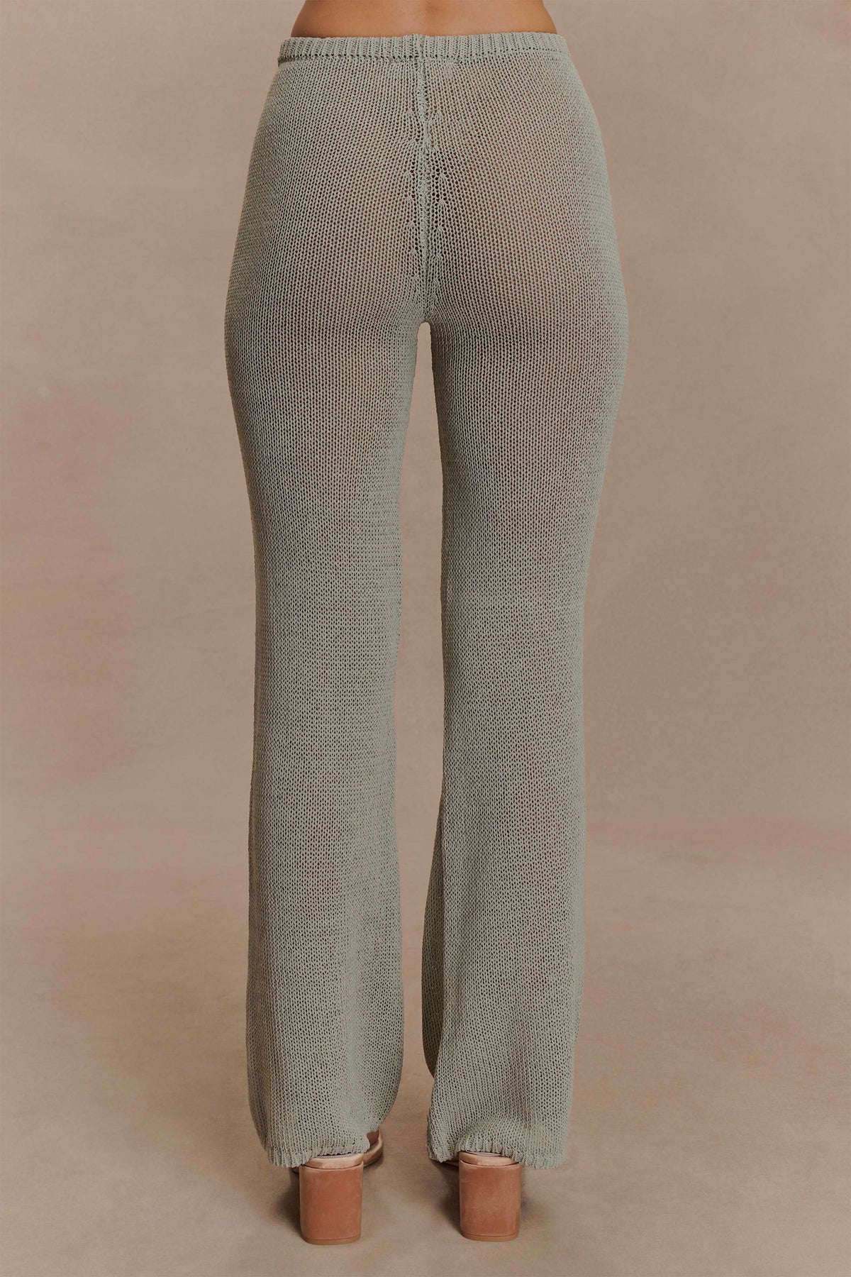 Malani Wide Leg Knit Pants Sage