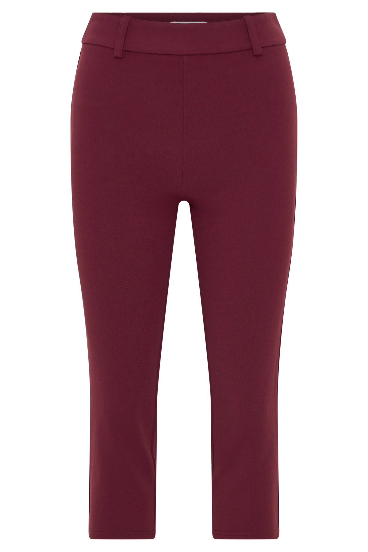 Blanca Stretch Crepe Capri Pants Mahogany