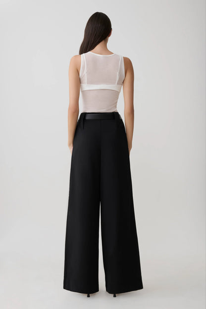 Arlo Wide Leg Suiting Trouser Black