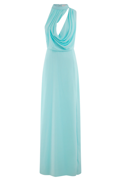 Galia Cowl Neck Maxi Dress Lagoon