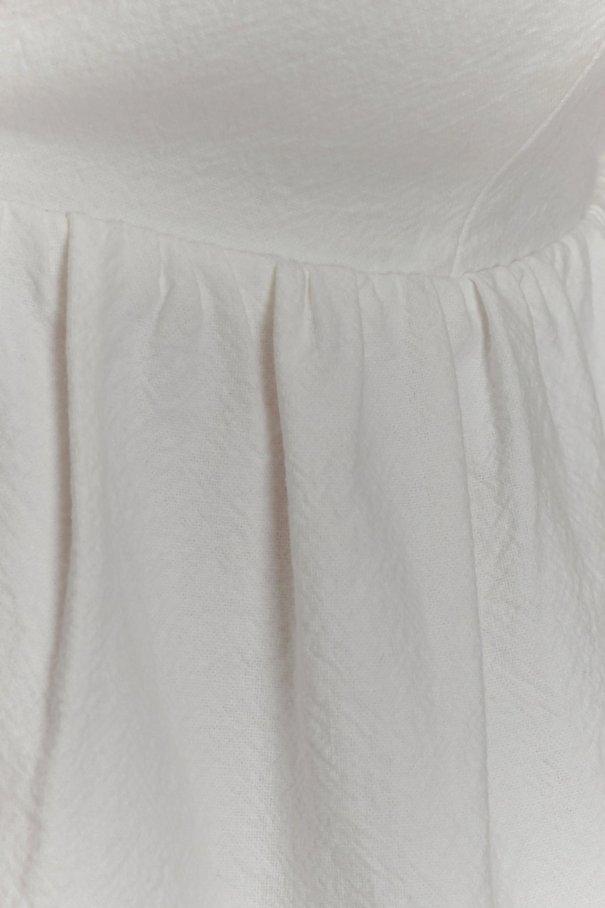 Janayia Cotton Beaded Top White