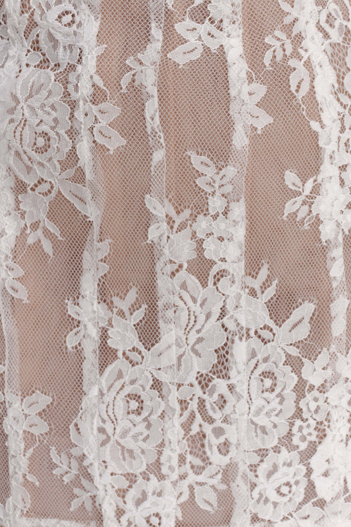 Zoey Lace Corset Mini Dress Ivory