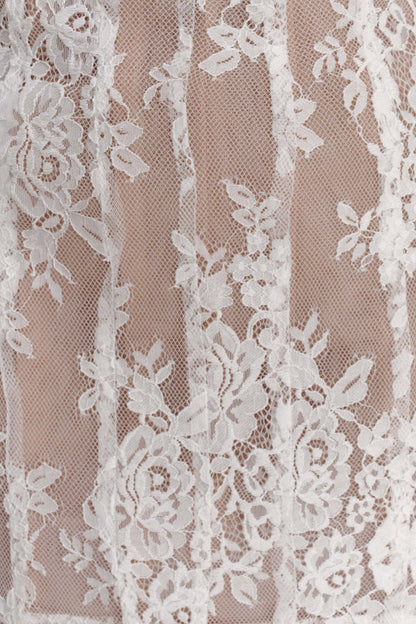 Zoey Lace Corset Mini Dress Ivory