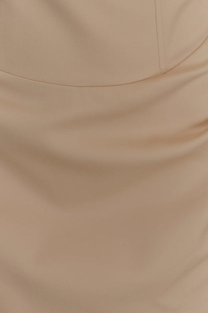 Doris Sleeveless Mini Dress Camel