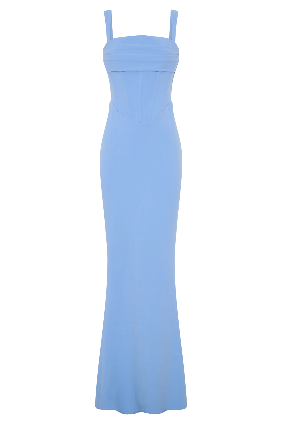 Luella Crepe Corset Maxi Dress Cornflower Blue