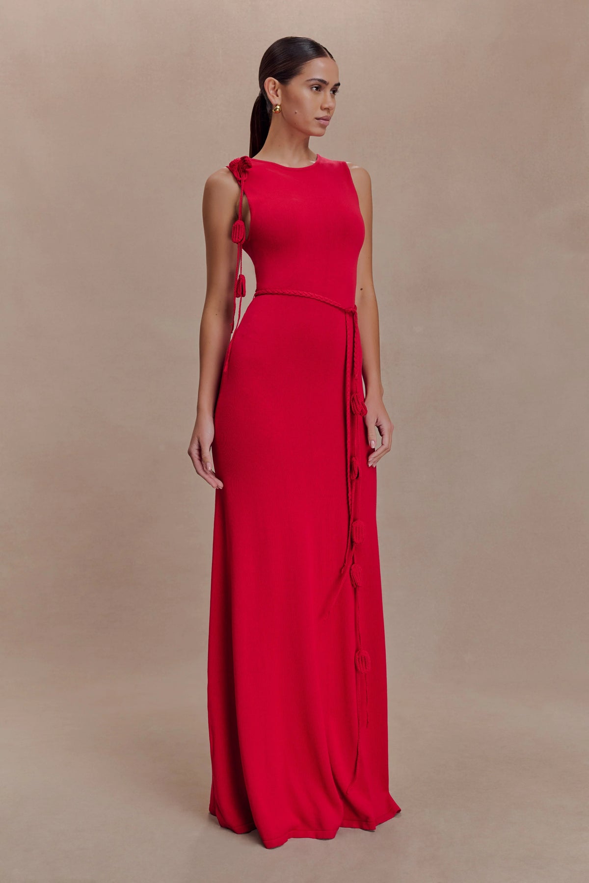 Monay Tulip Maxi Dress Raspberry