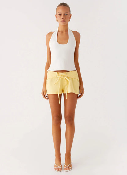 No Rush Top White