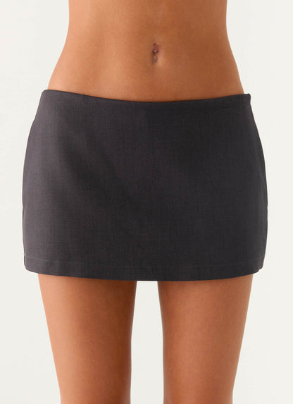 Mirna Micro Skort Charcoal