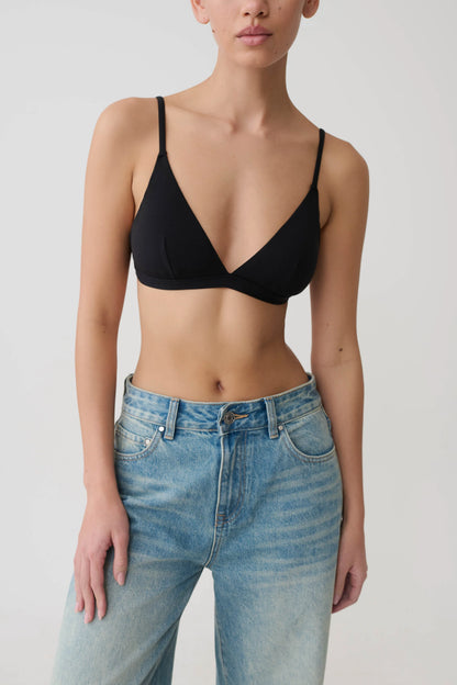 Kels Micro Triangle Bralette Black