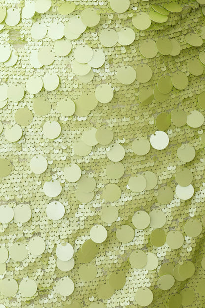 Caralee Sequin Halter Mini Dress Green