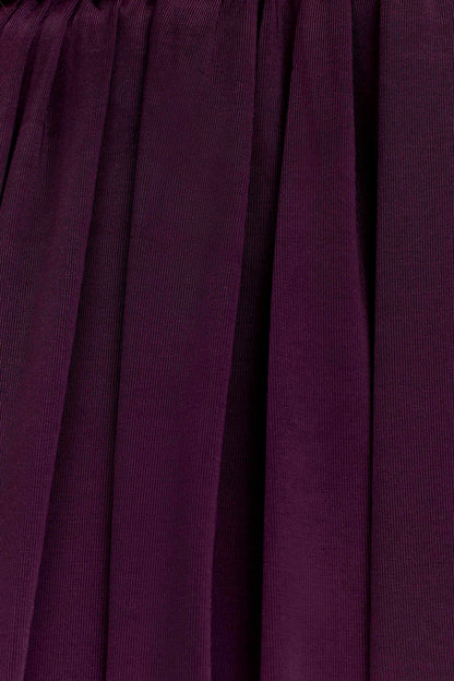 Erina Slinky Open Back Top Aubergine