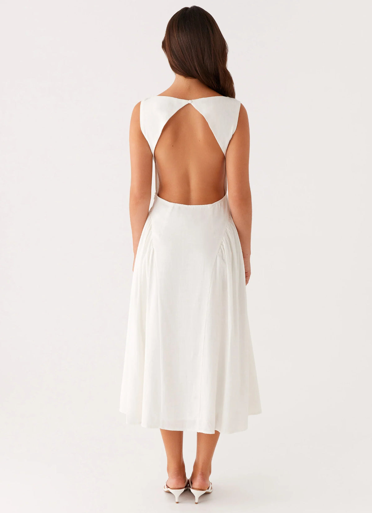 Maylah Midi Dress White
