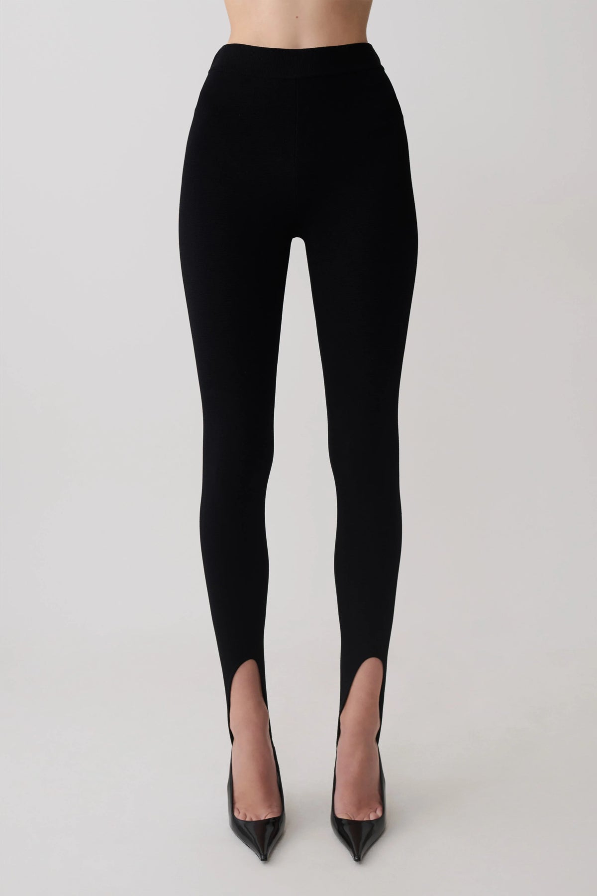 Valerie Stirrup Leggings Black