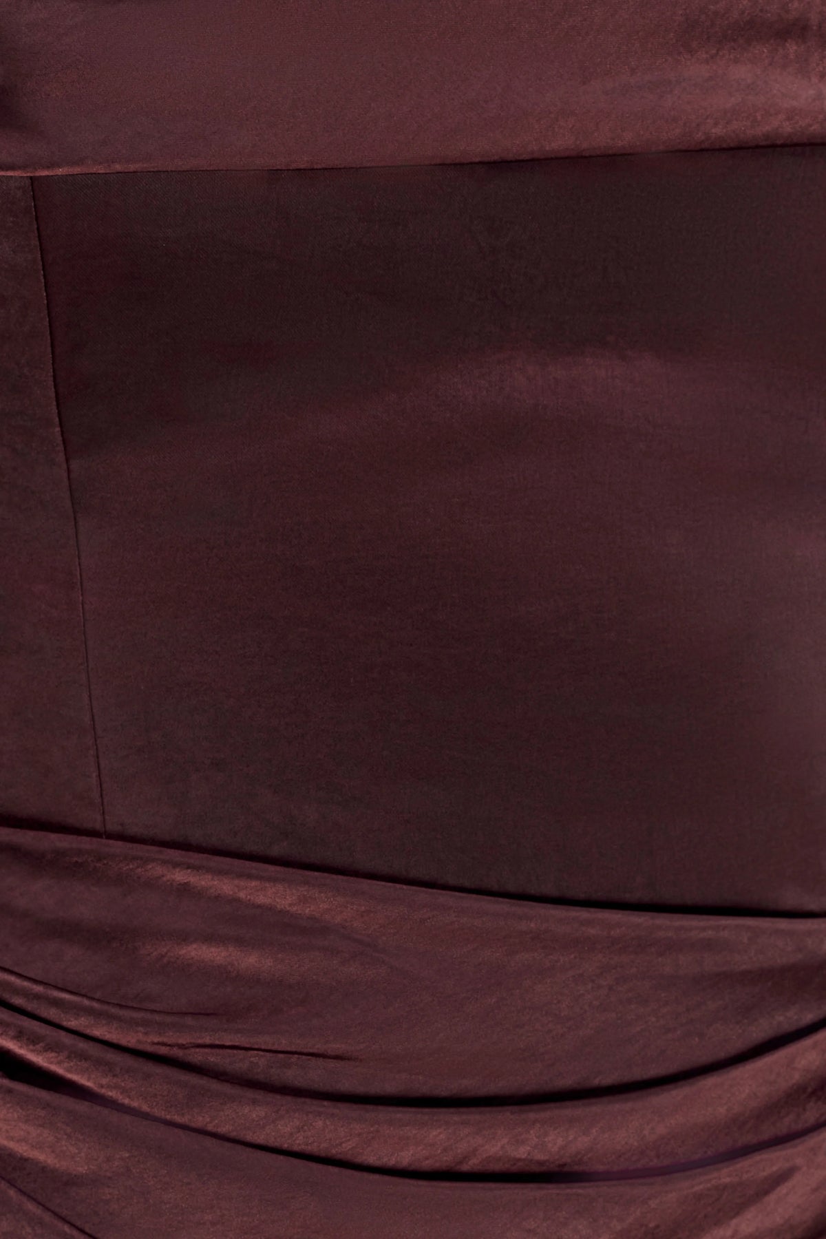 Jasmine Strapless Satin Maxi Dress Dark Chocolate