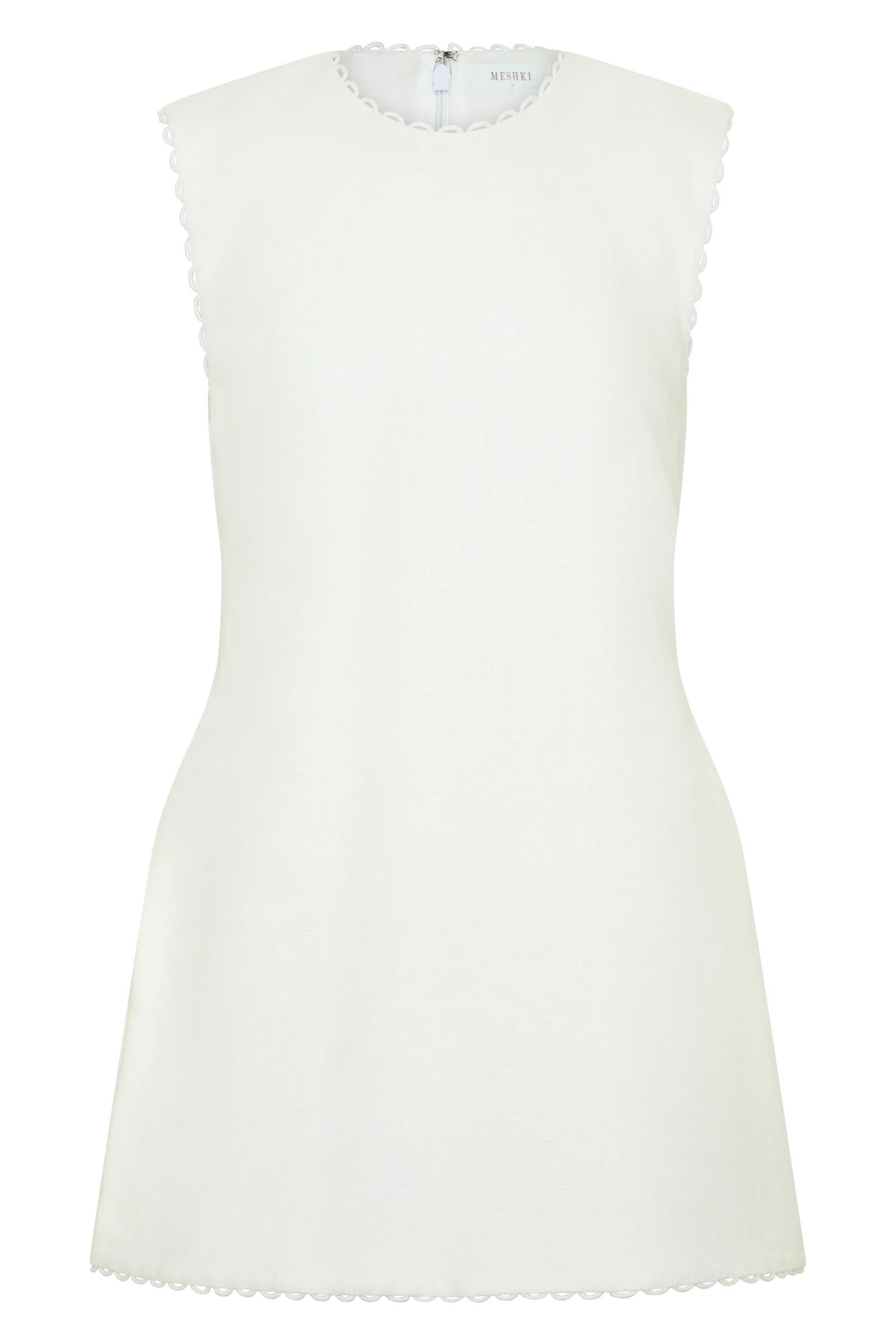 Antonella Linen Mini Dress White
