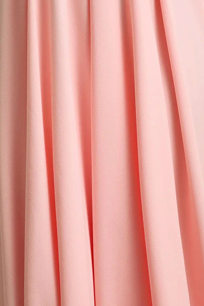 Parina Pink Strappy Volume Hem Midi Dress