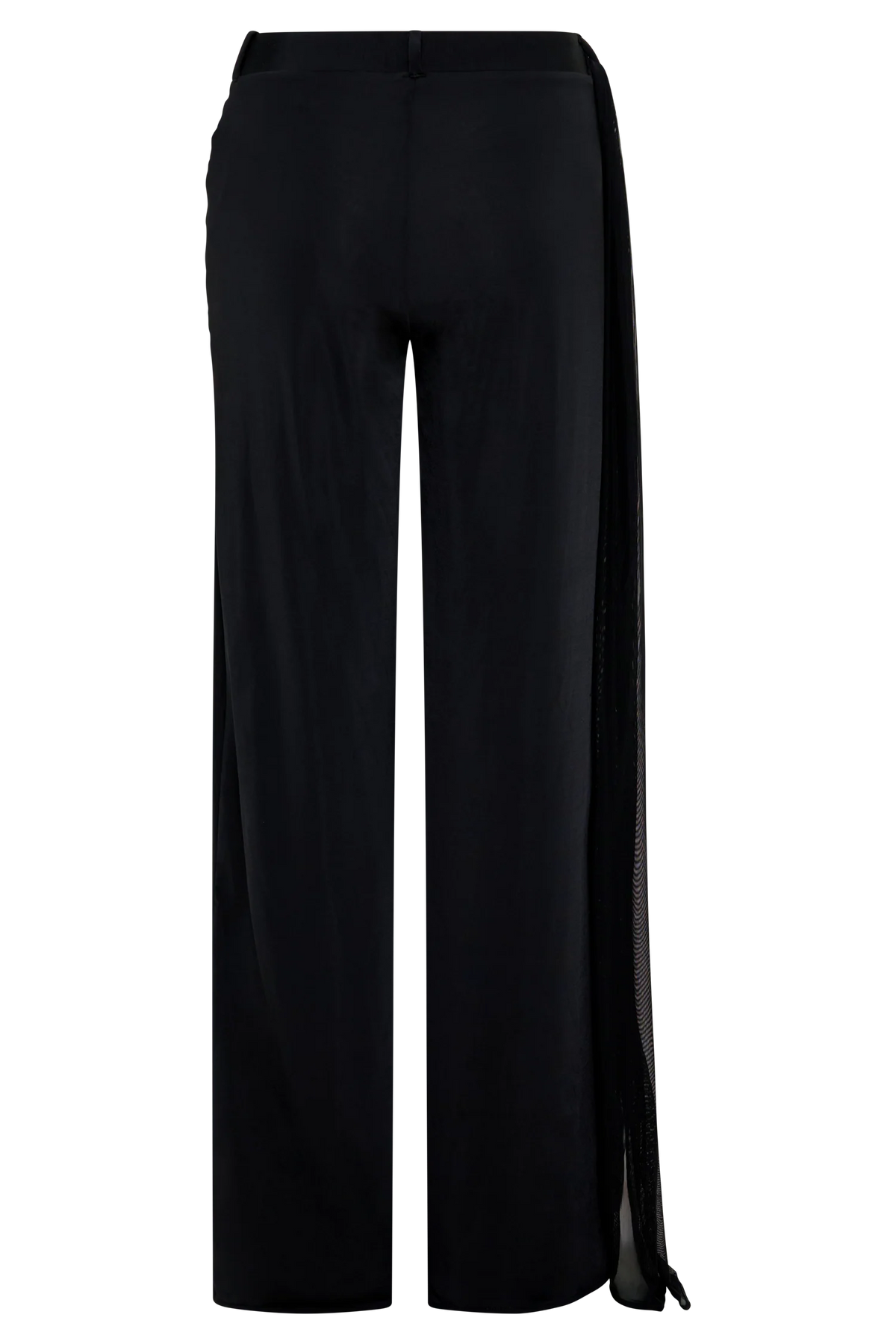 Aspyn Slinky Gathered Wide Leg Pants Black