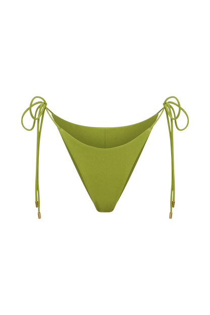 Blossom Side Tie Bikini Bottom Green